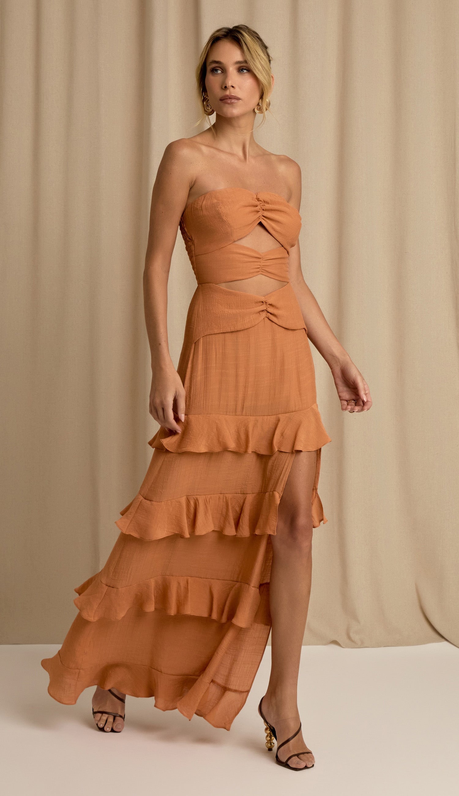 Vestido Trento Mel