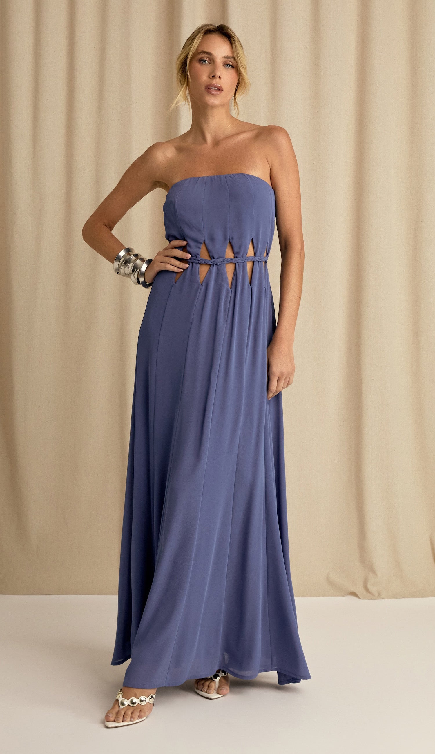 Vestido Celina Azul