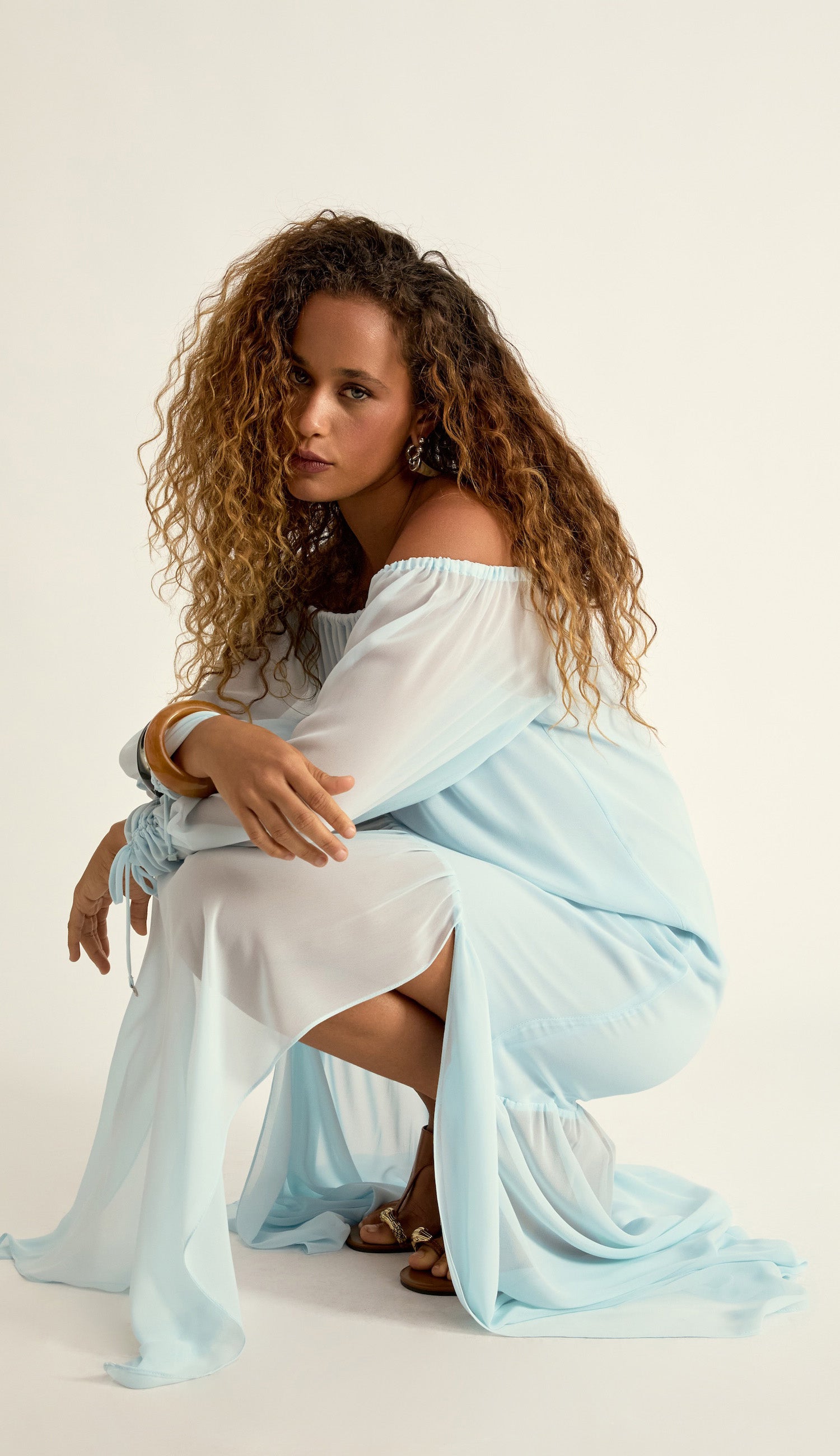 Vestido Lana Azul