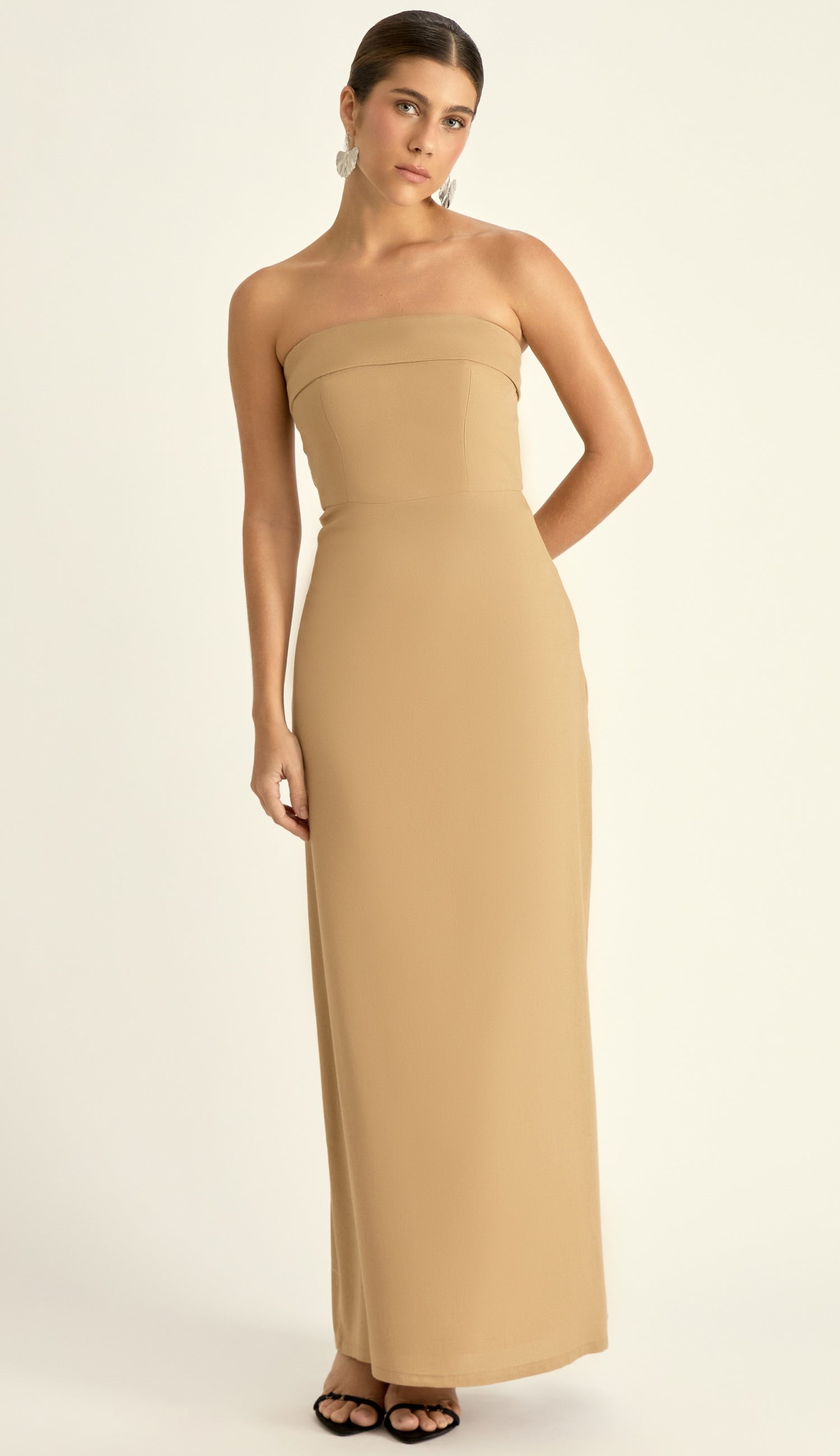 Vestido Luma Caqui