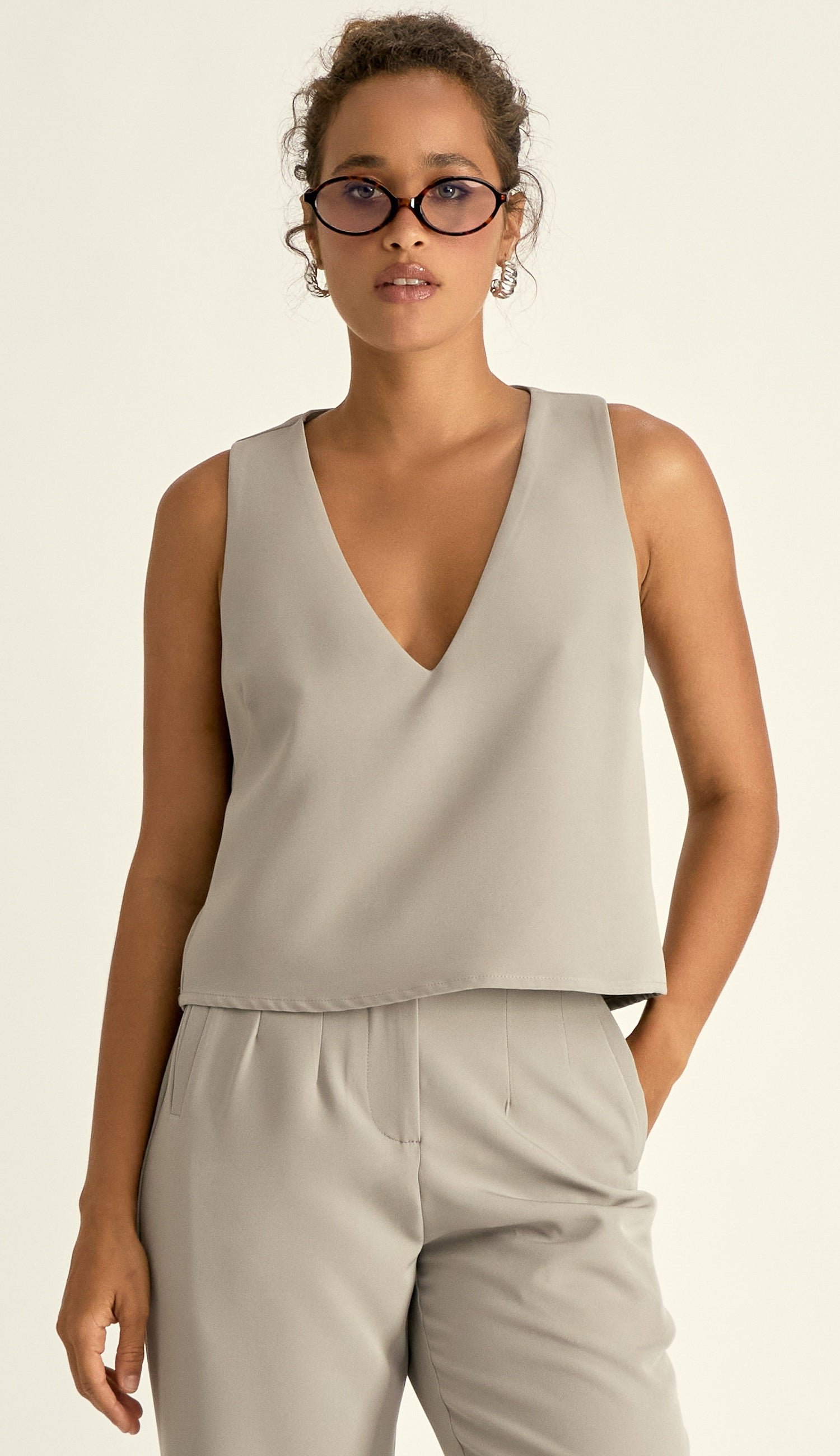 Blusa Cibele Cinza
