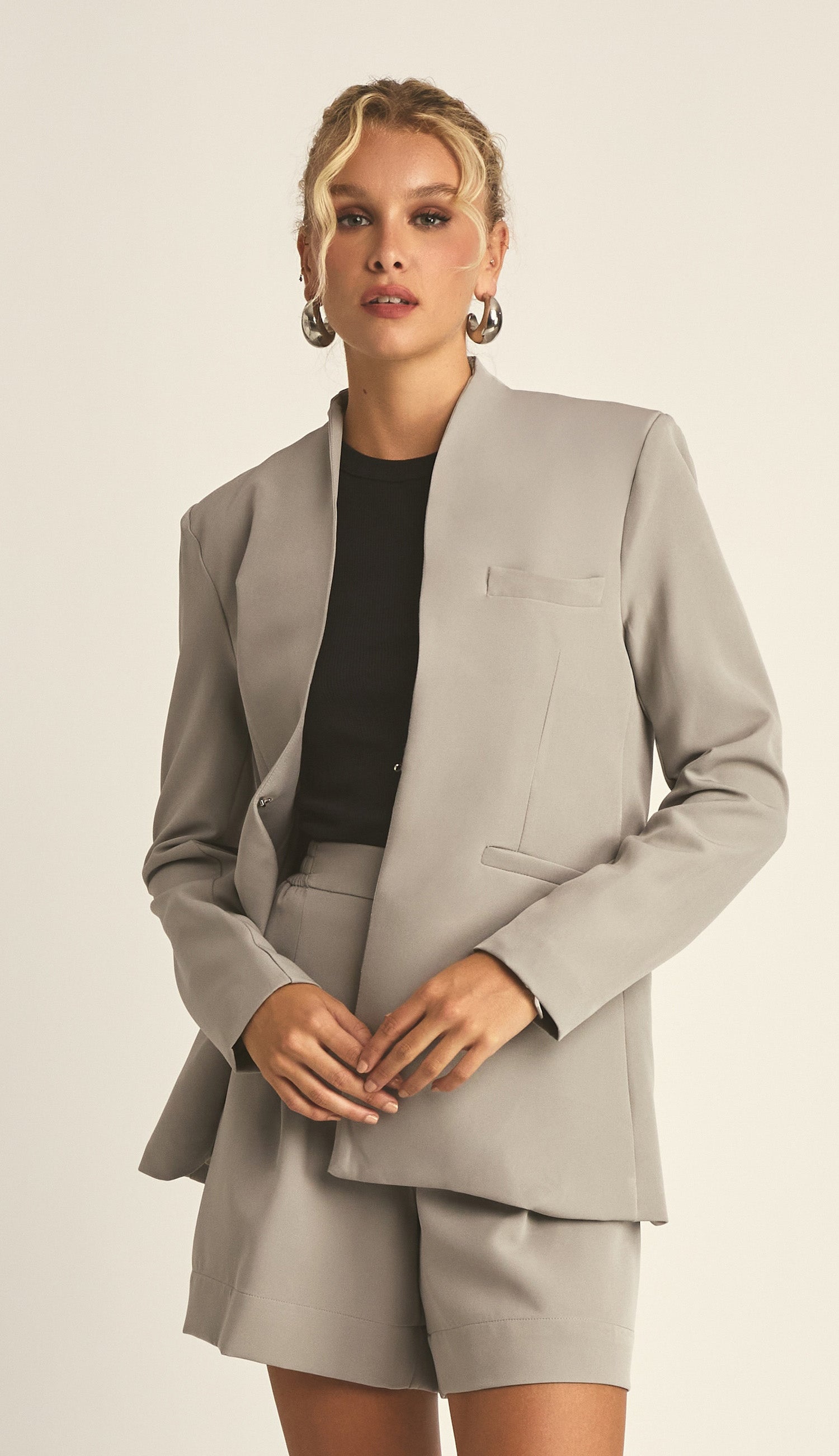 Blazer Cindy Cinza