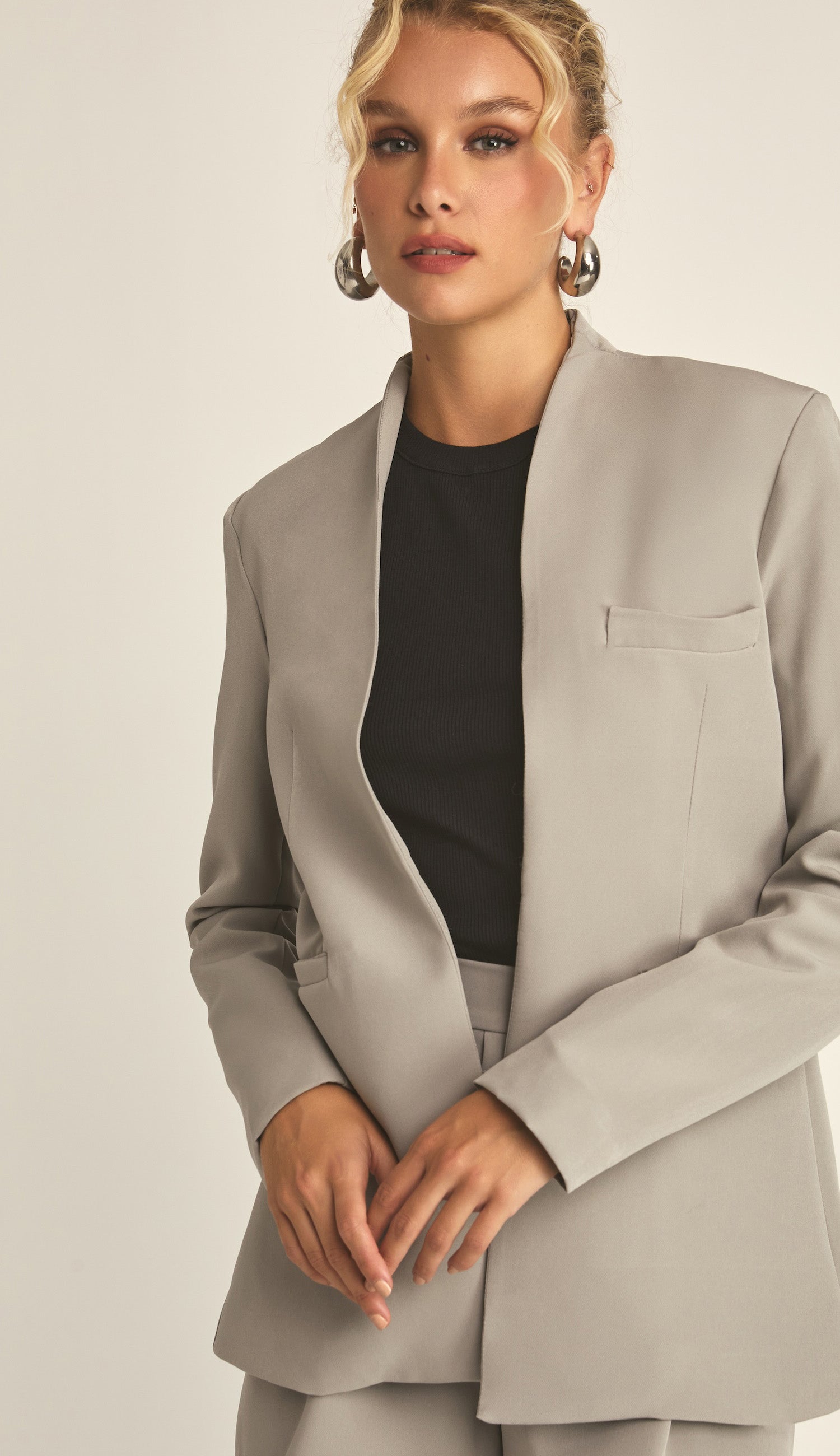 Blazer Cindy Cinza