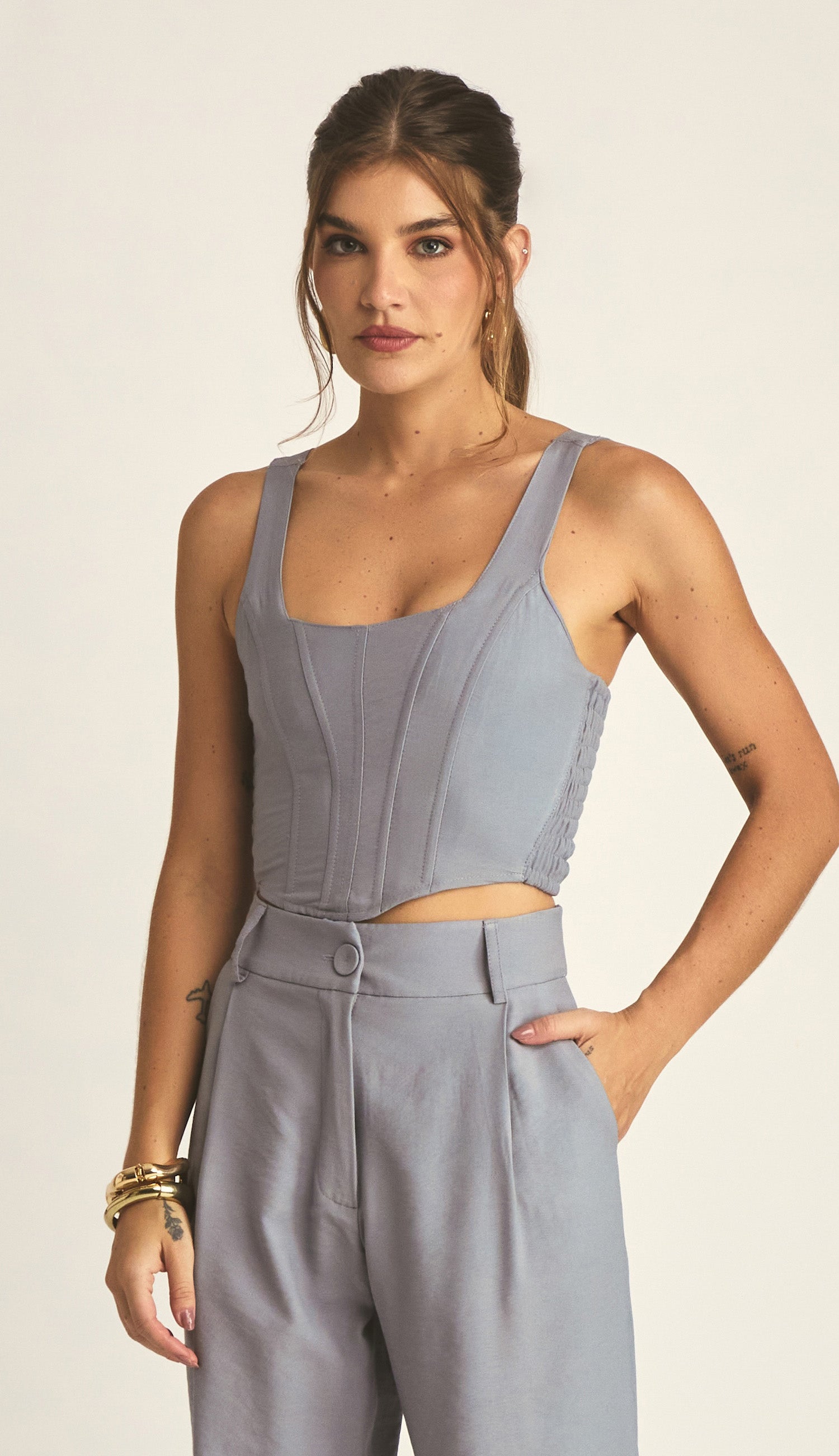 Blusa Lucia Cinza