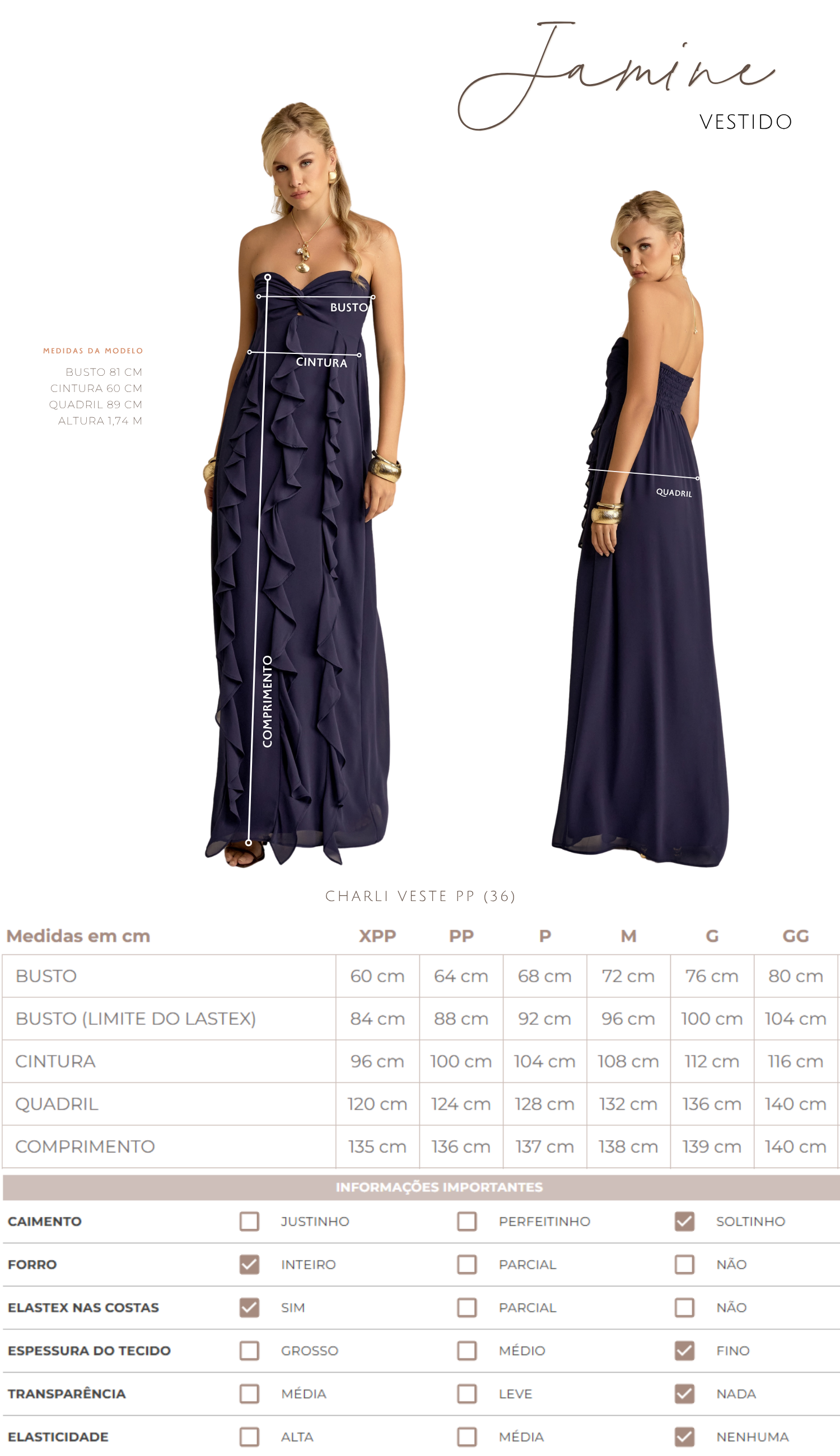Vestido Jamine Azul