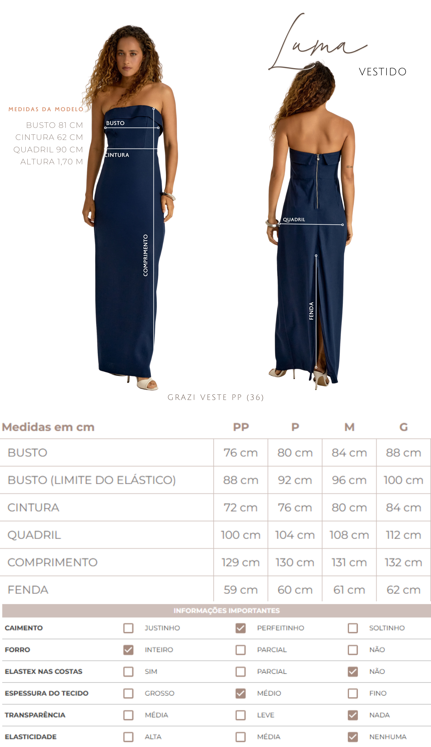 Vestido Luma Azul