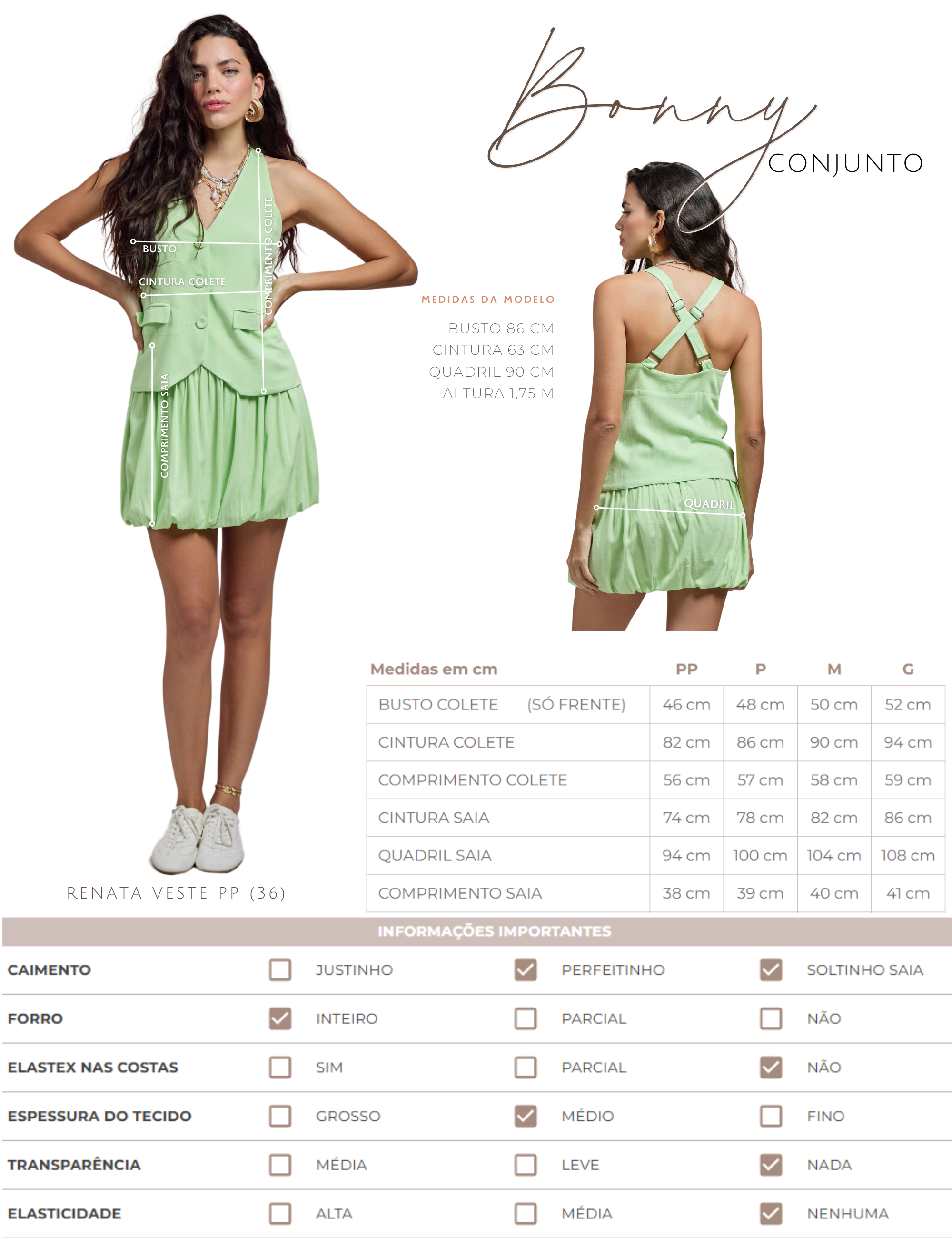 Conjunto Bonny Off White
