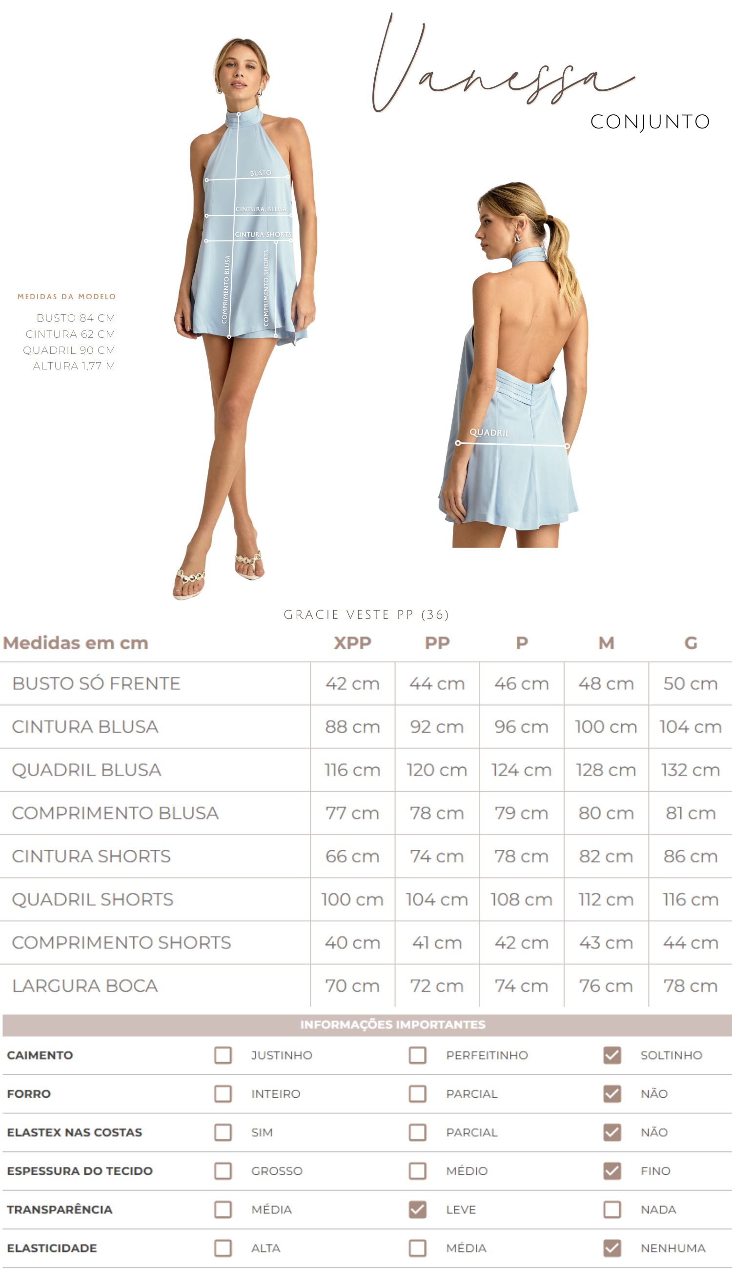 Conjunto Vanessa Mocha