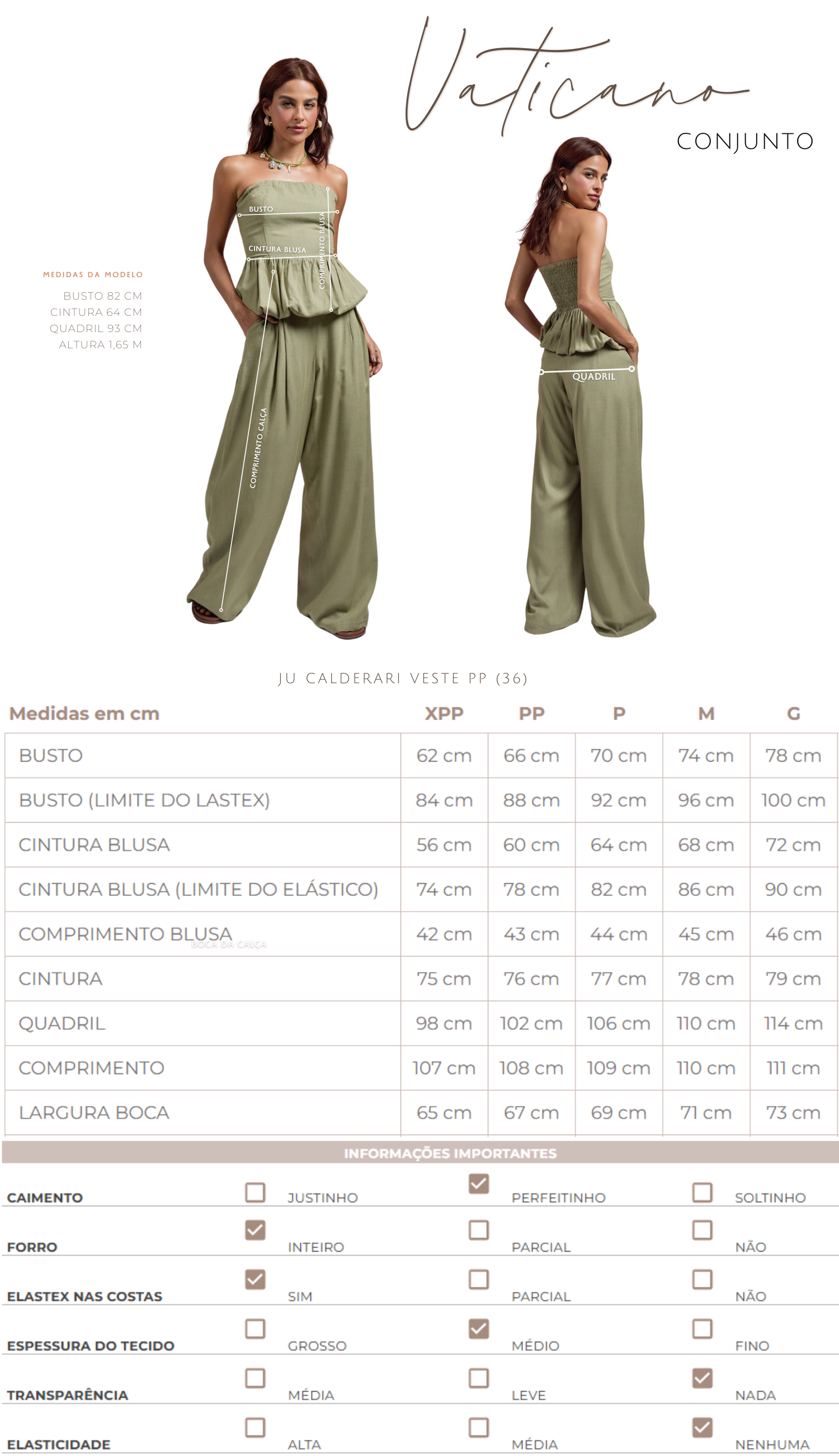 Conjunto Vaticano Caramelo