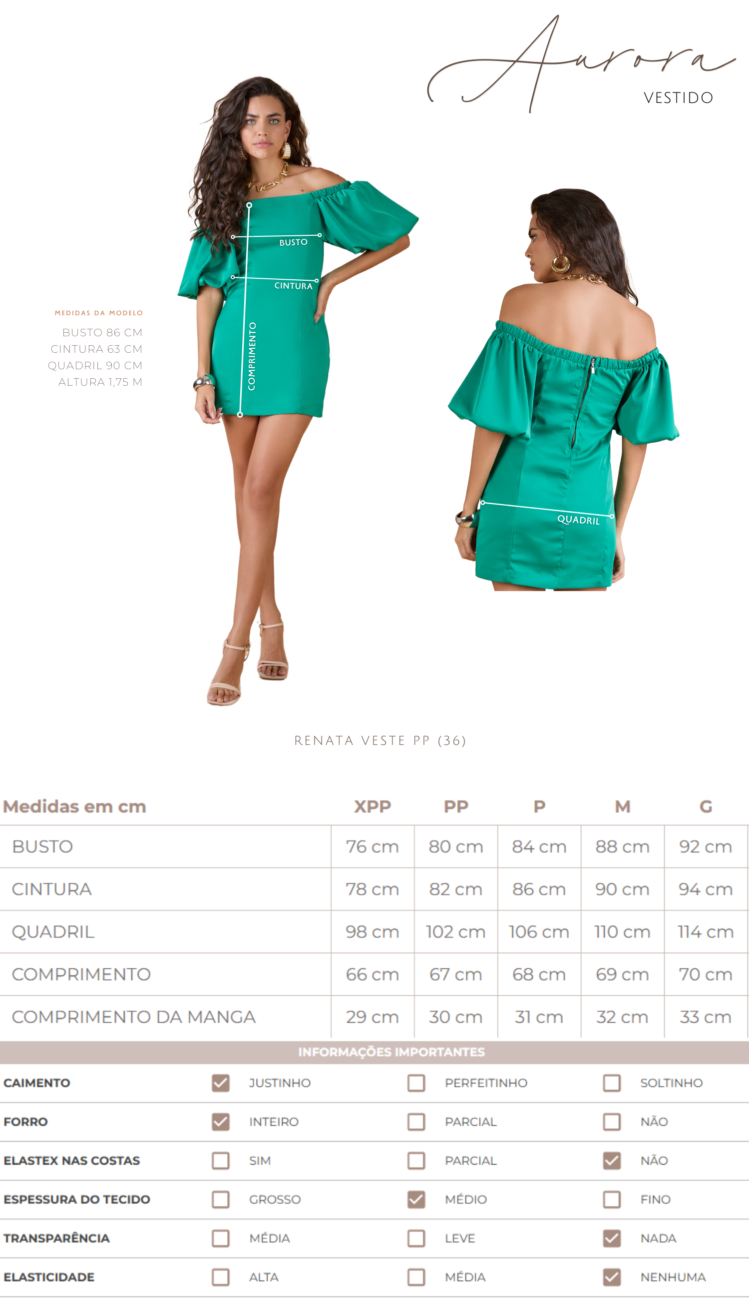 Vestido Aurora Verde
