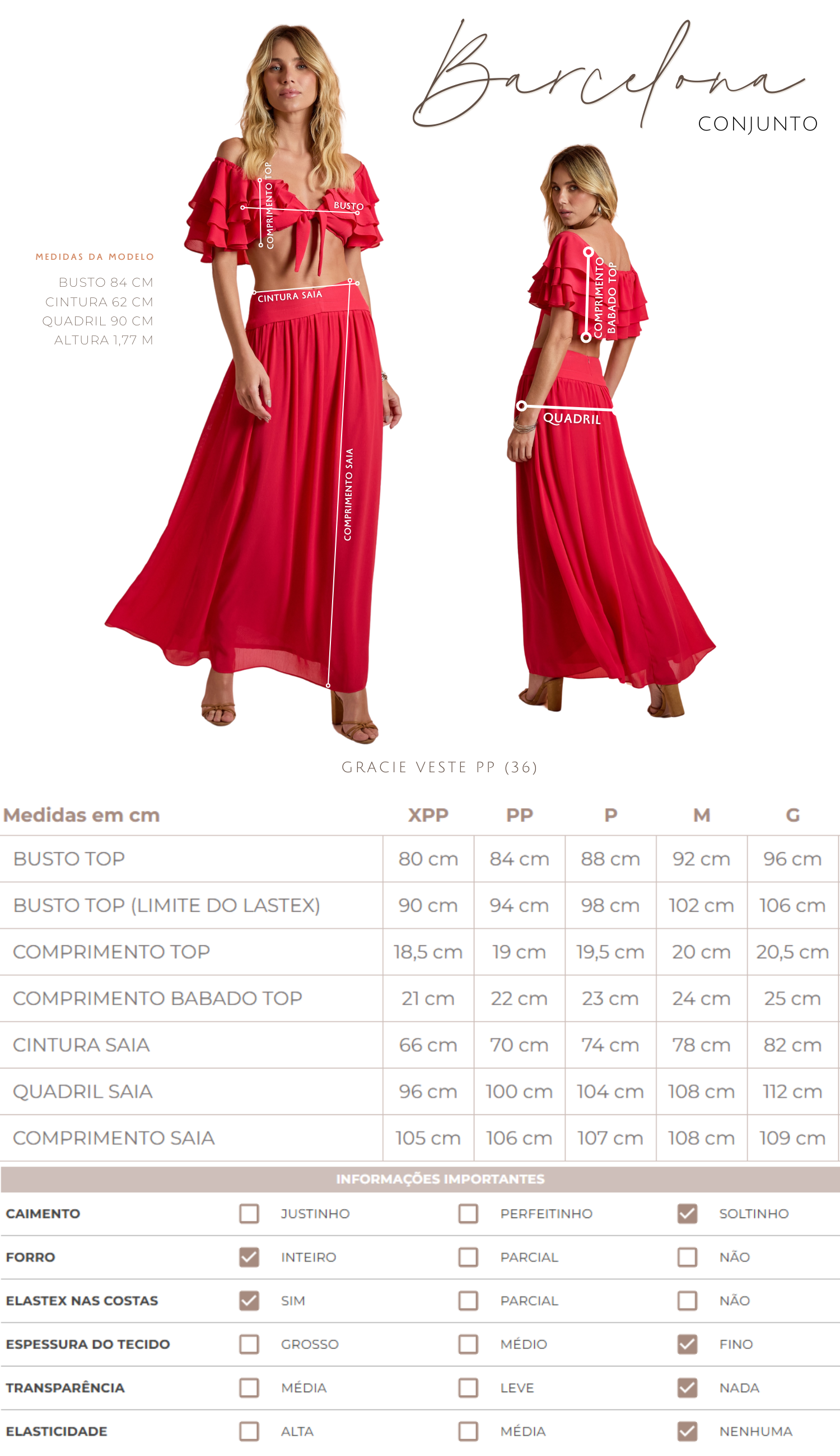 Conjunto Barcelona Chantilly