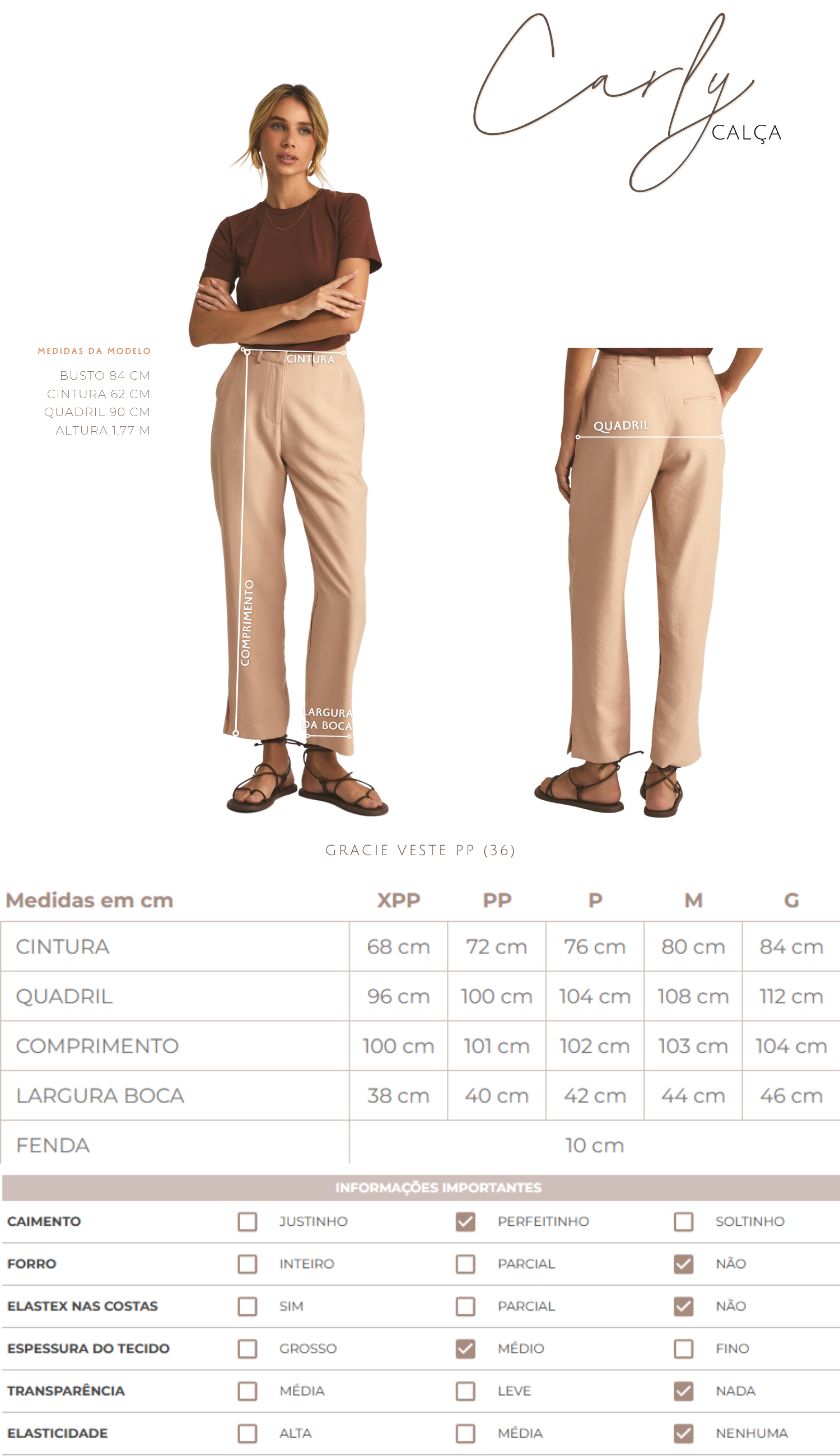 Calça Carly Mocha