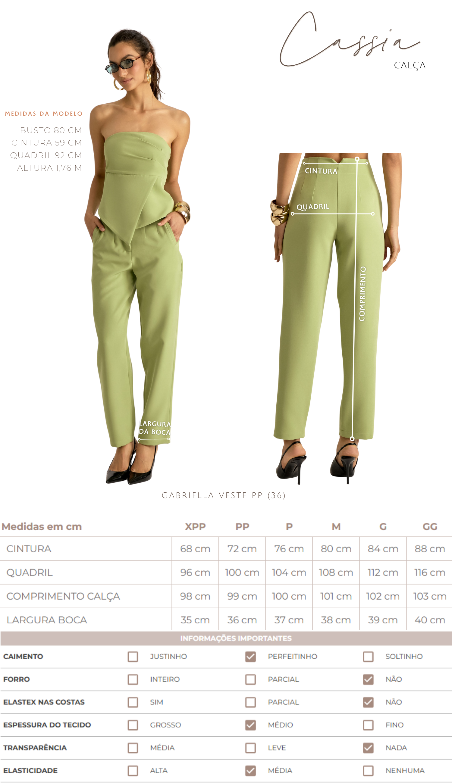 Calça Cassia Cinza