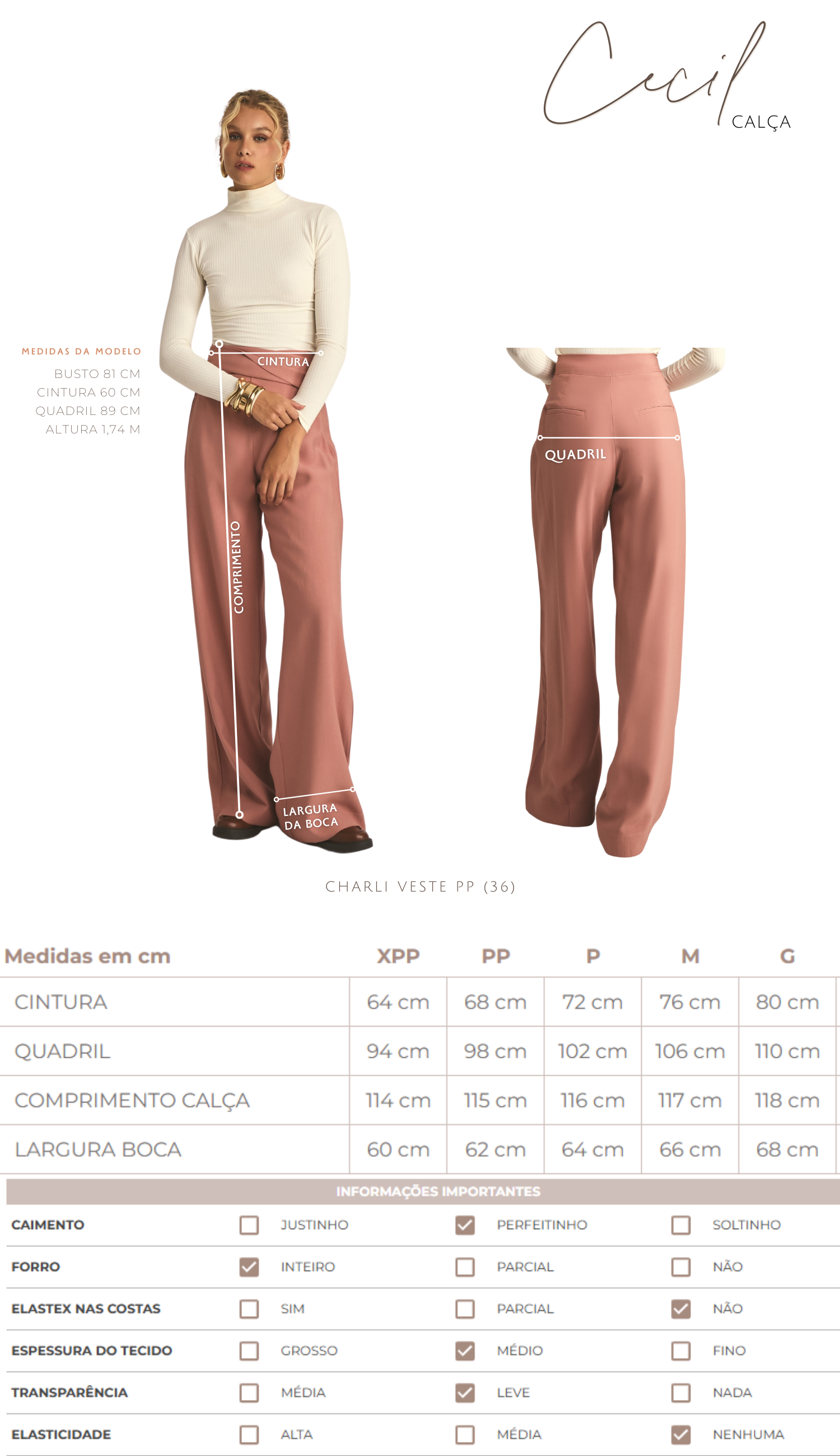 Calça Cecil Off White