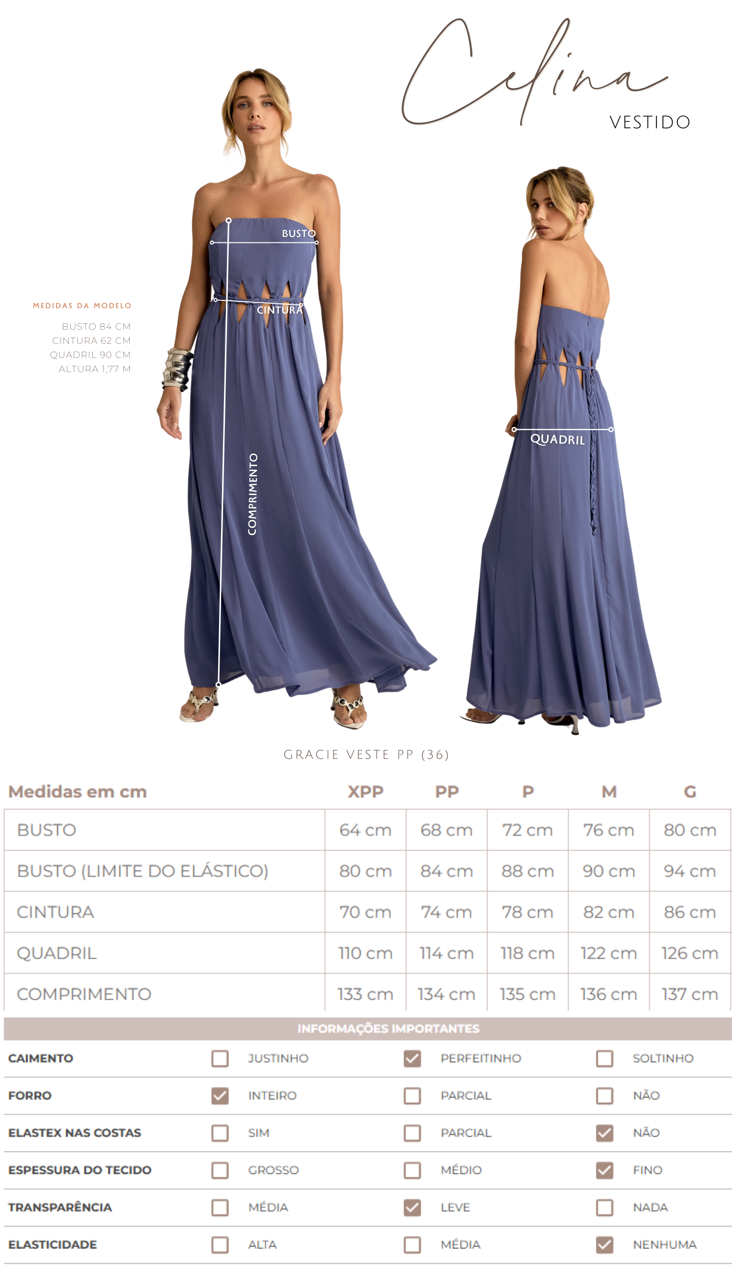 Vestido Celina Mocha
