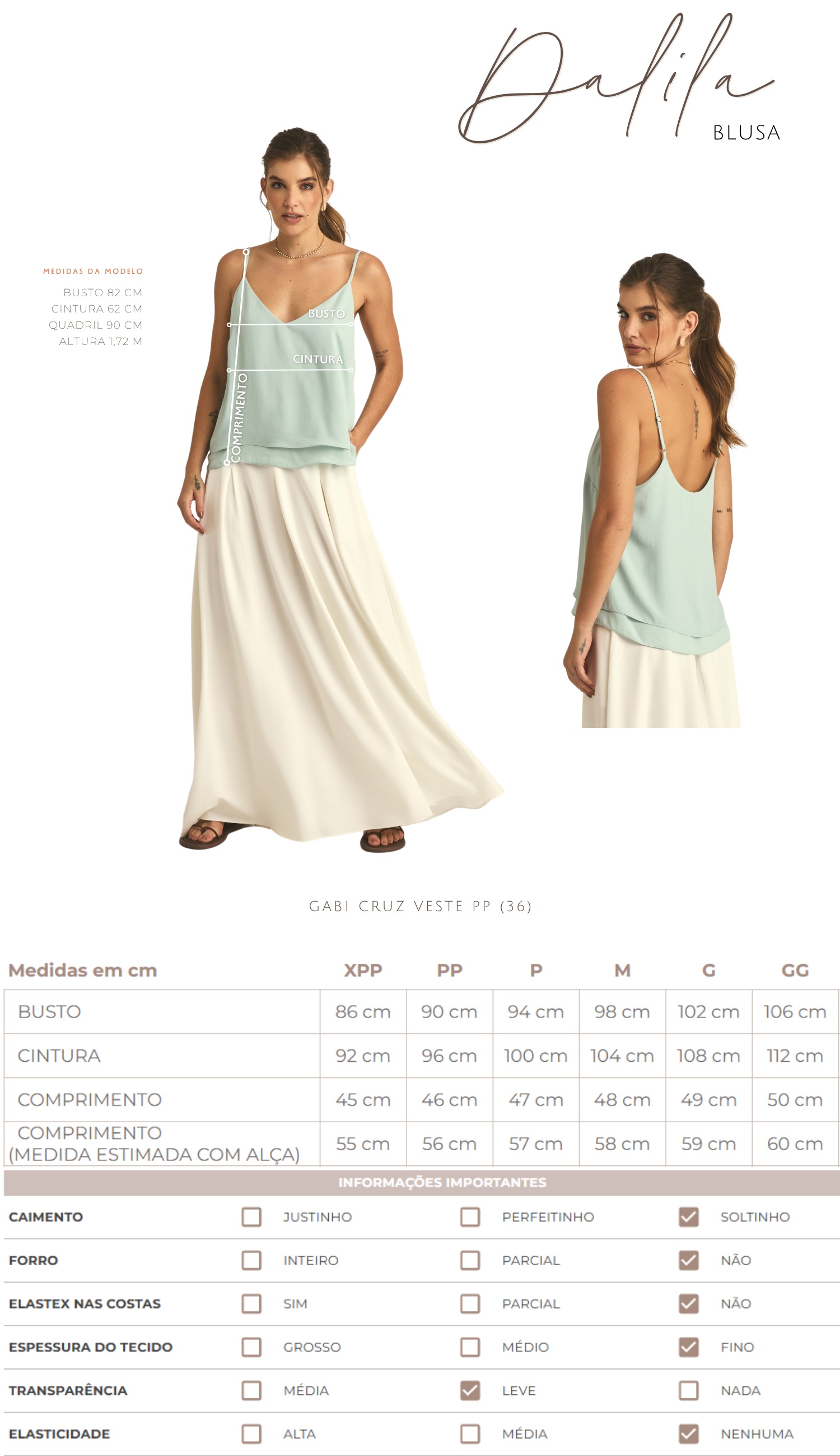 Blusa Dalila Chantilly