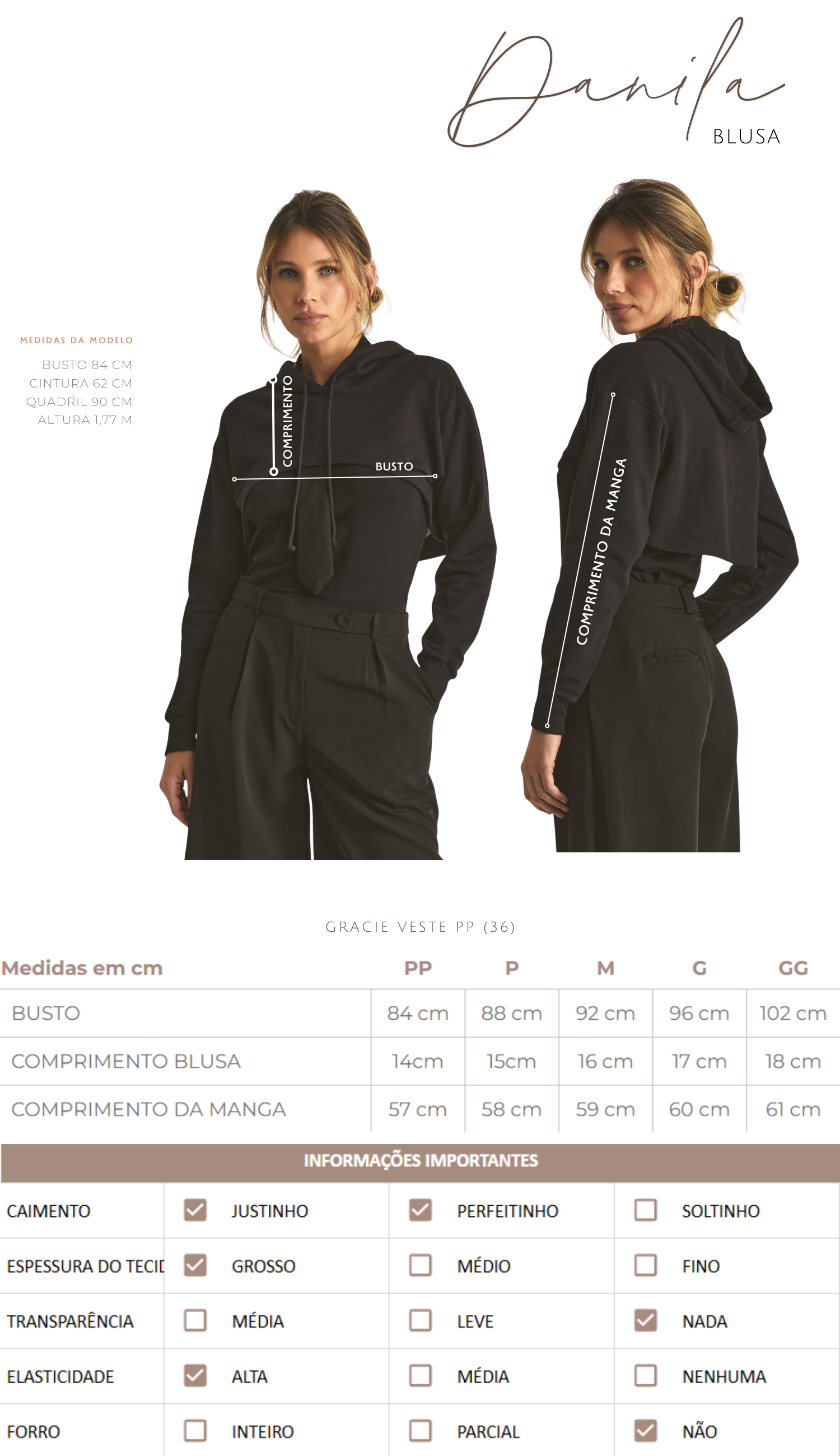 Blusa Danila Preto