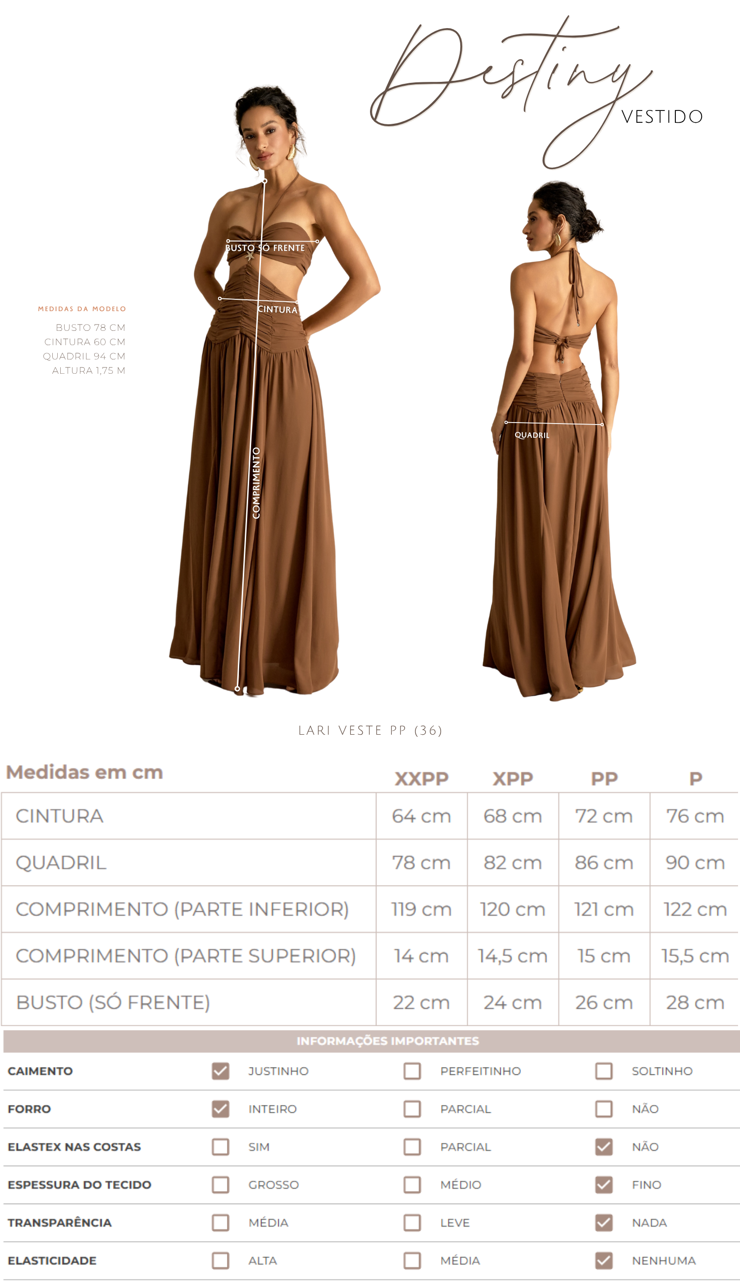 Vestido Destiny Marinho