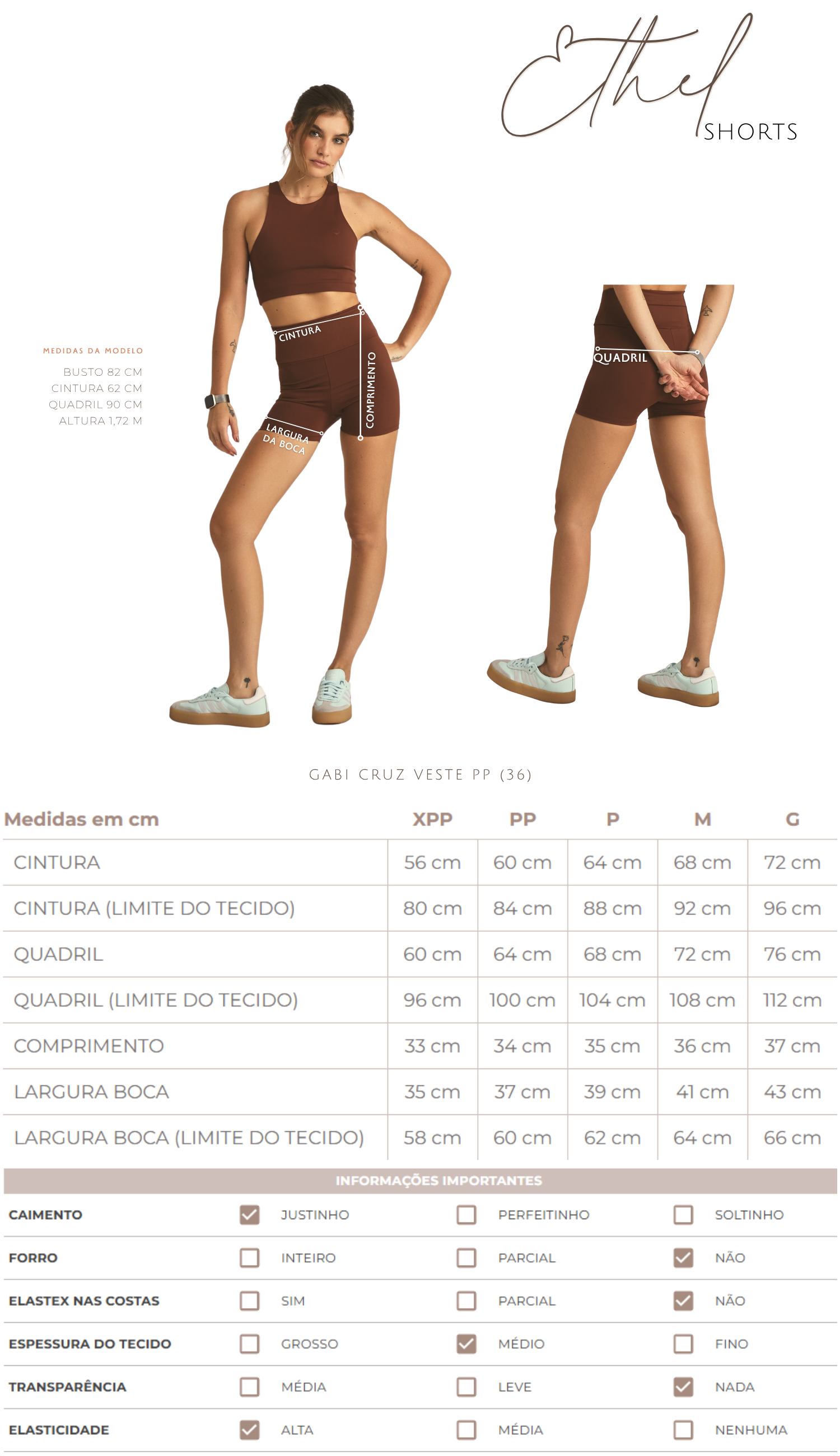 Shorts Ethel Chantilly