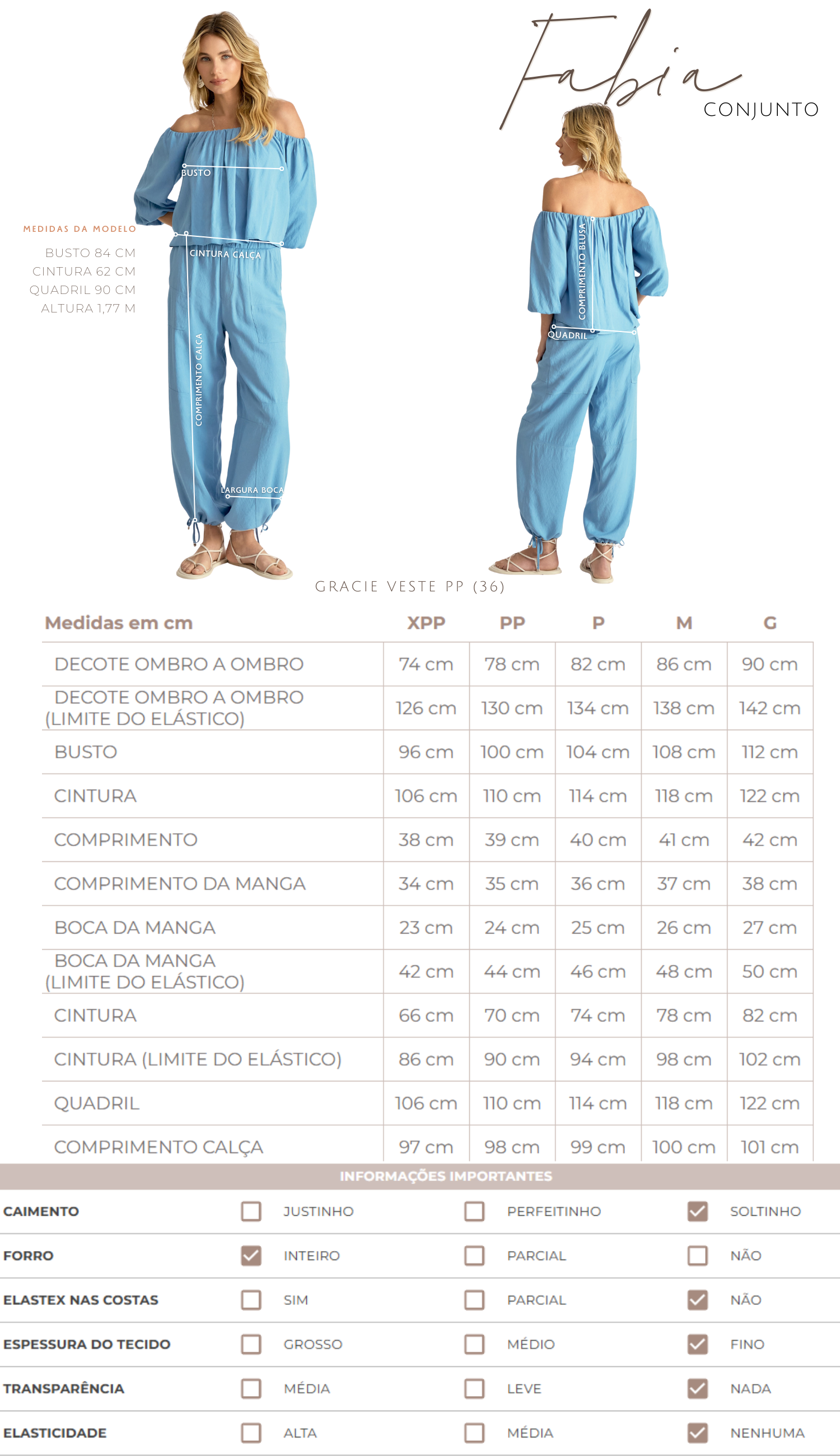 Conjunto Fabia Azul