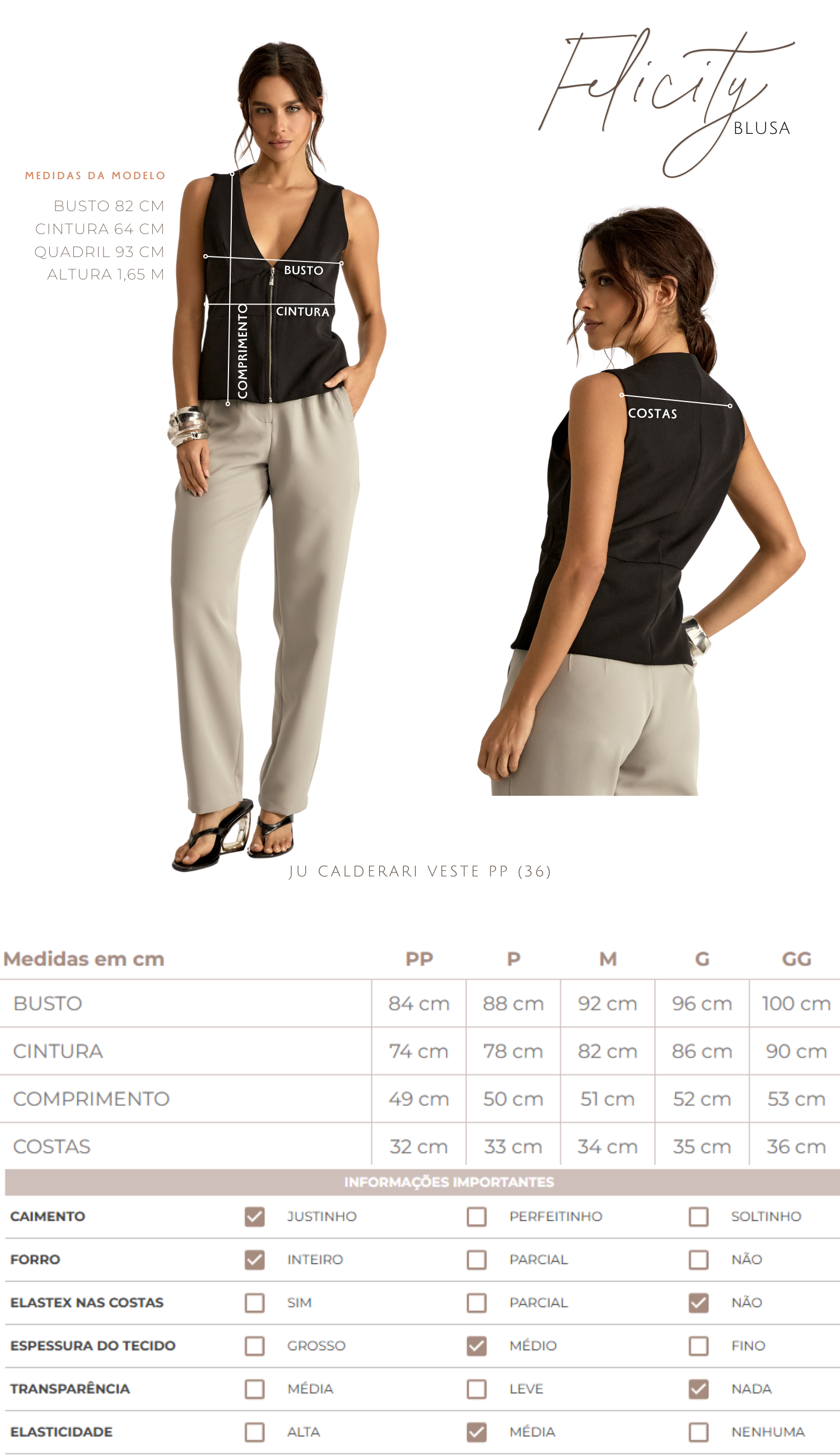 Blusa Felicity Preto