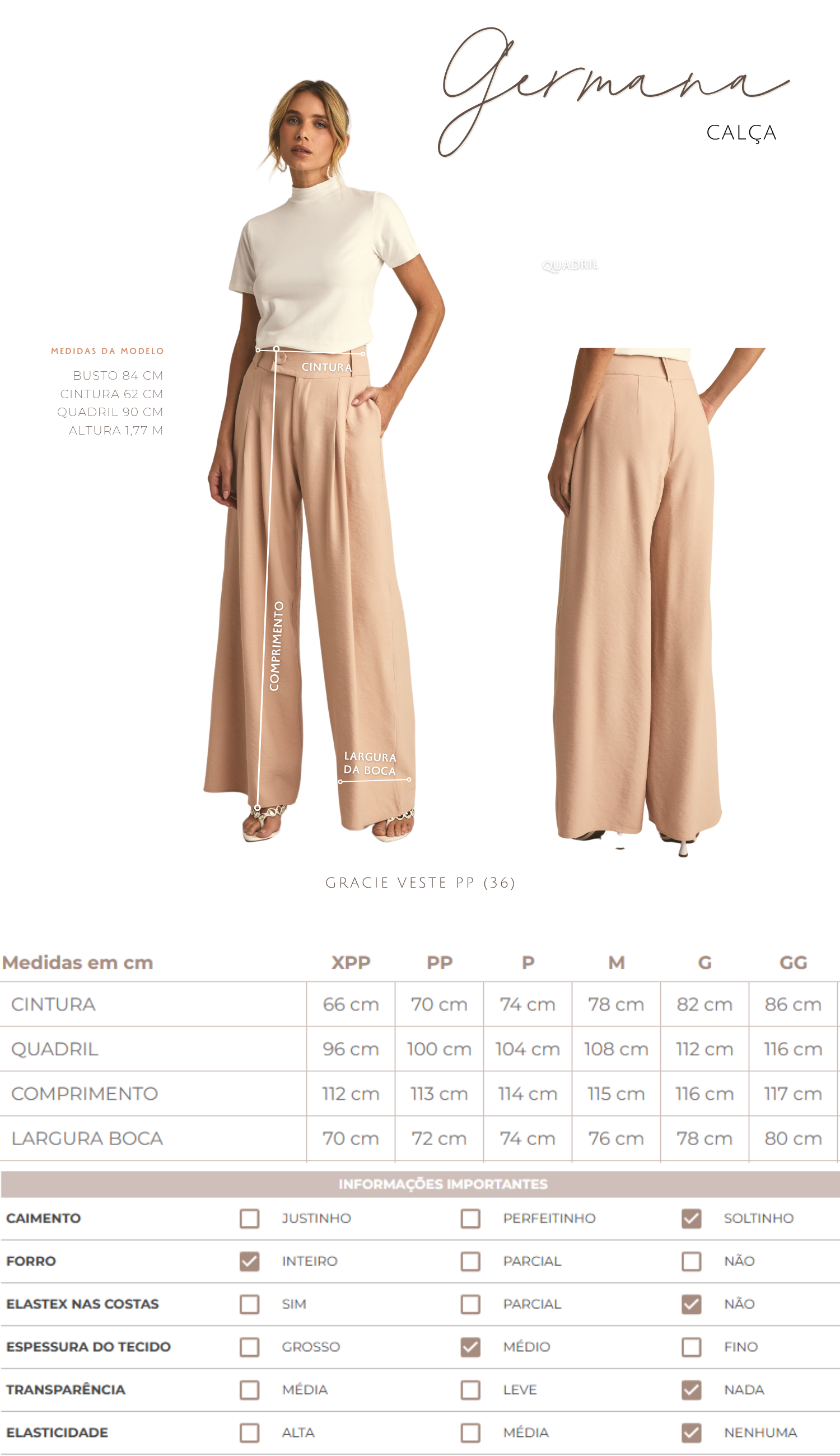 Calça Germana Chantilly