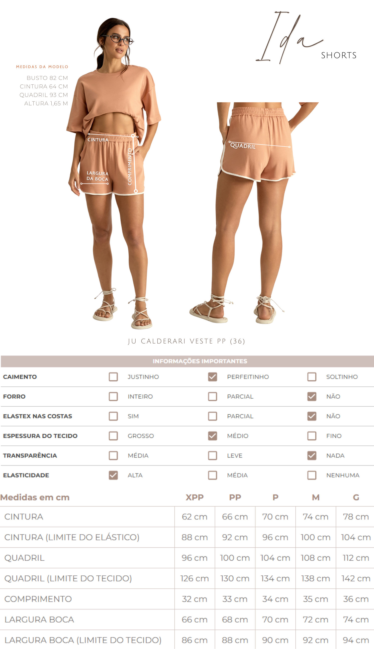 Shorts Ida Mocha