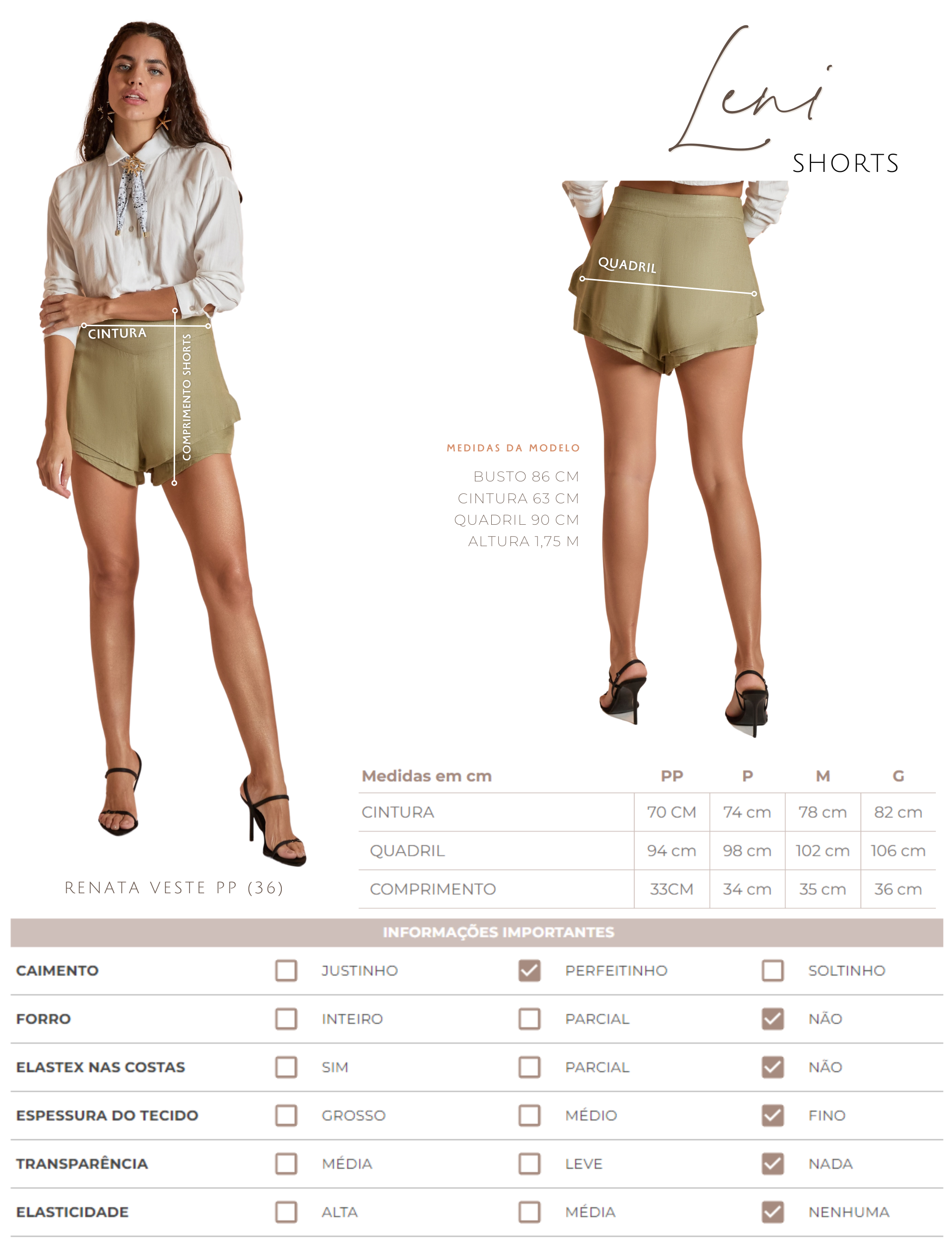 Shorts Leni Natural