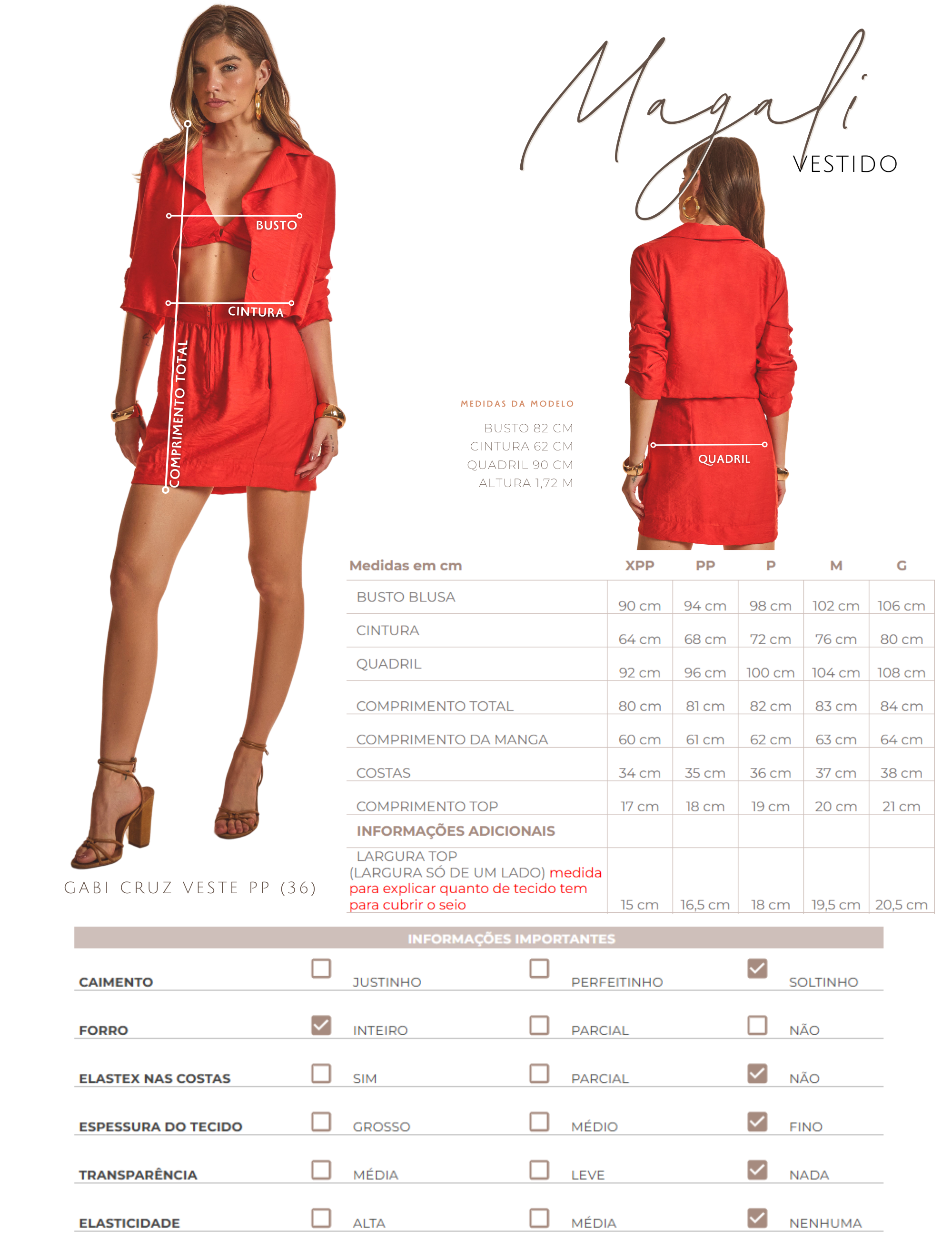 Vestido Magali Cereja