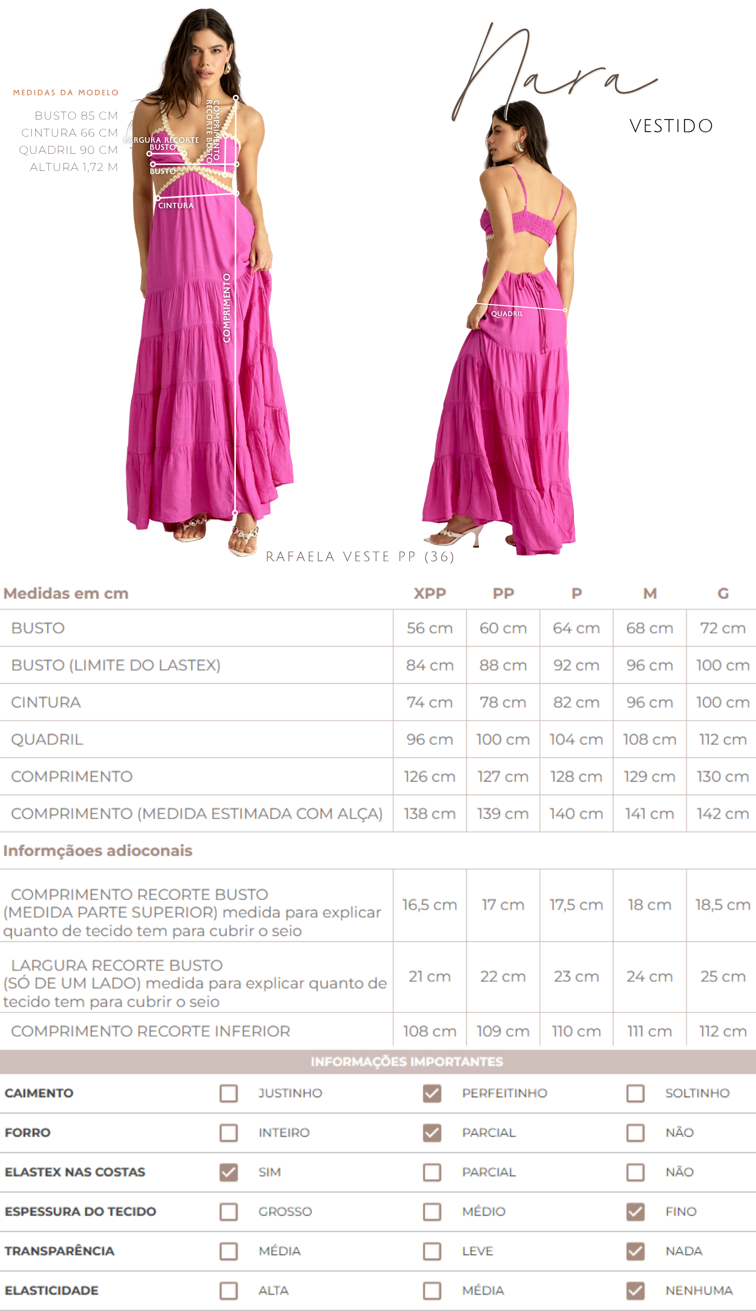 Vestido Nara Rosa