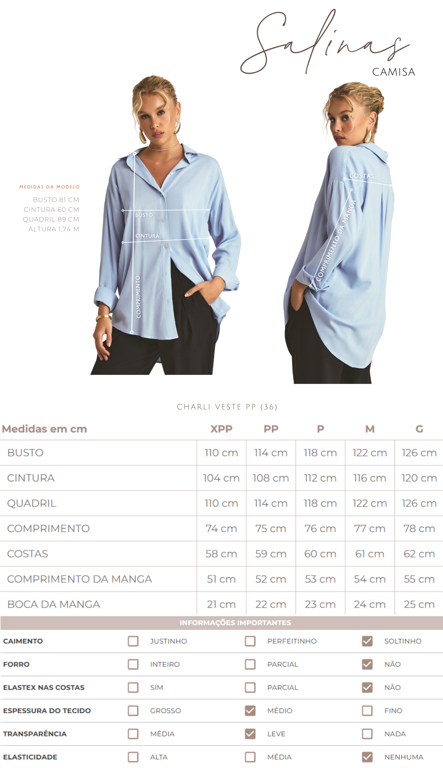 Camisa Salinas Mocha
