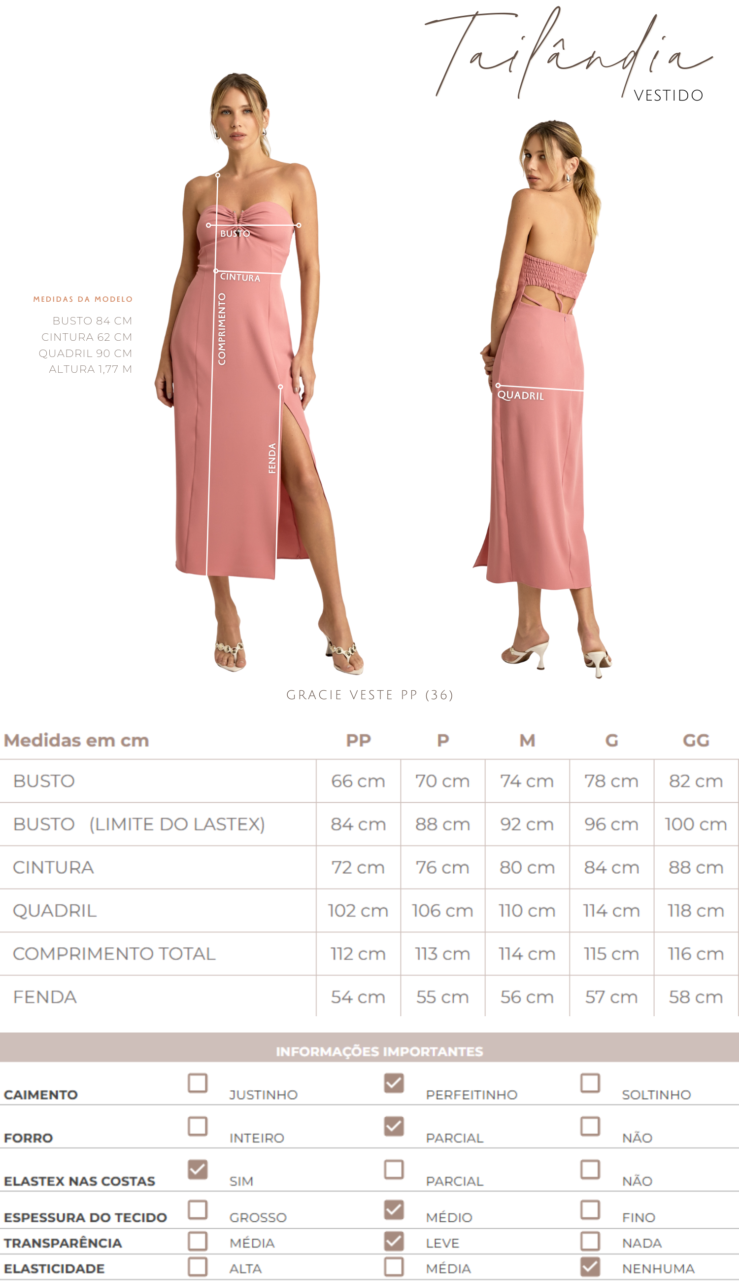Vestido Tailândia Blush