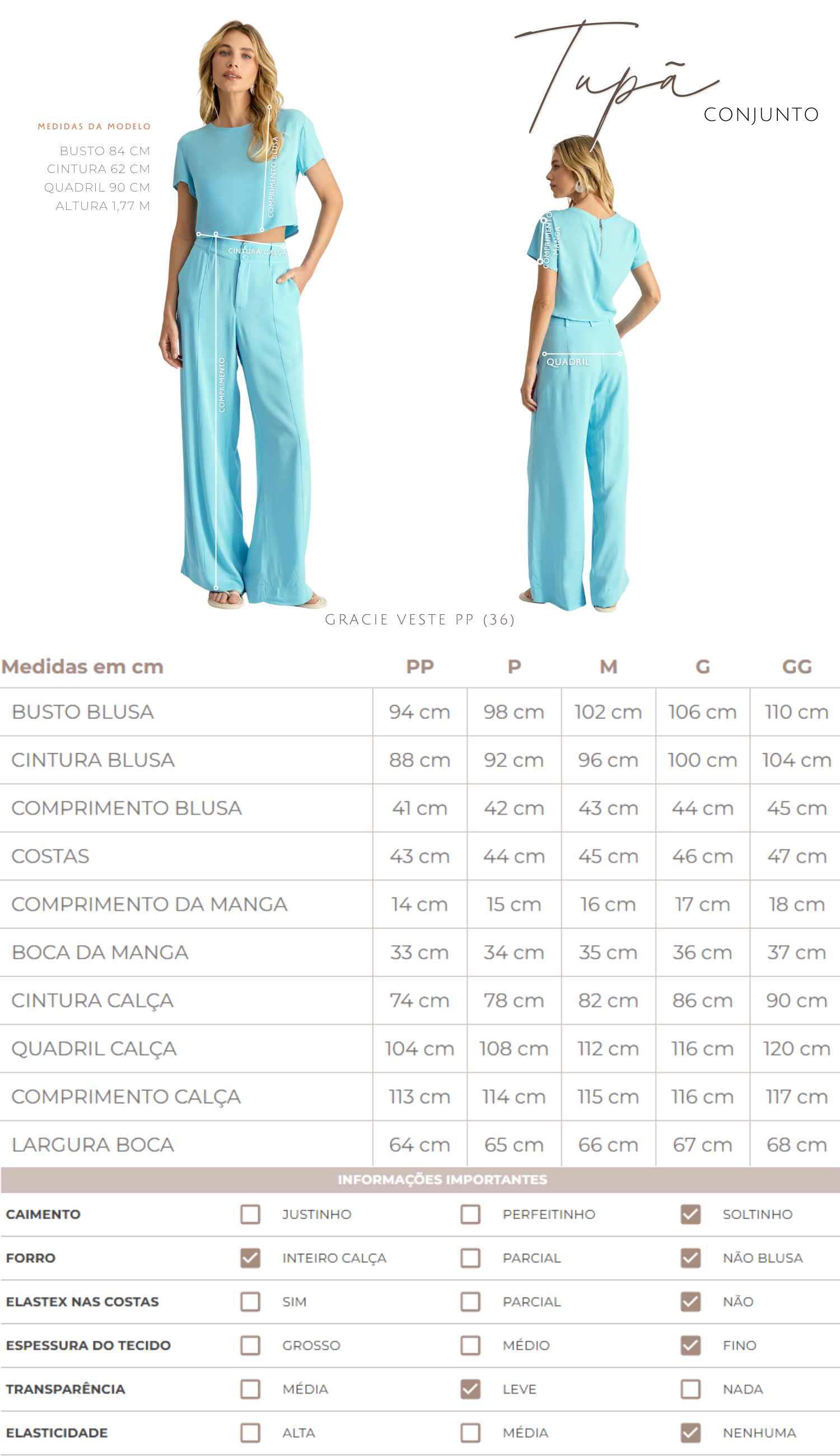 Conjunto Tupã Menta
